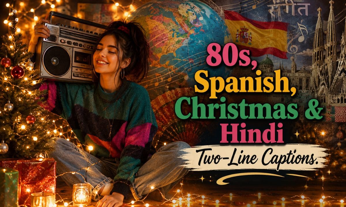 80s spanish song caption