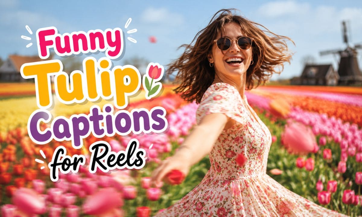 Funny Tulip Captions for Instagram Reels
