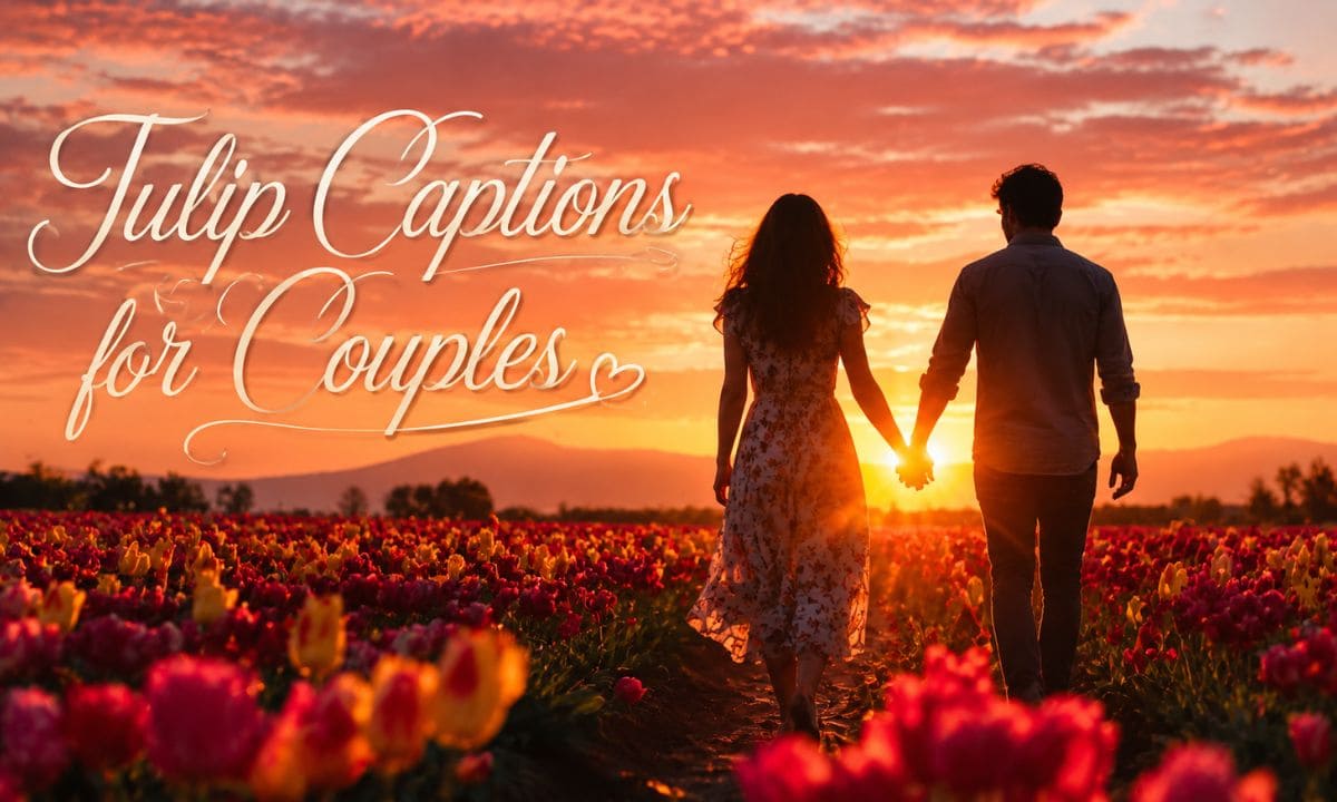 Tulip Captions for Couples