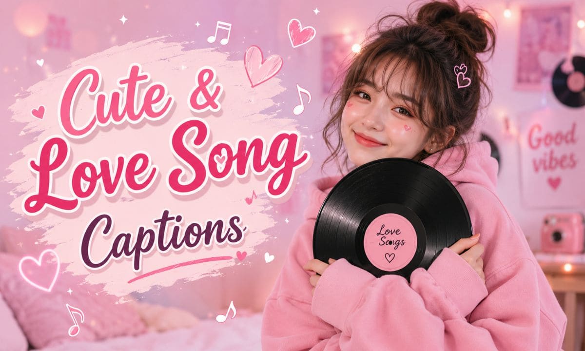 cute love song caption