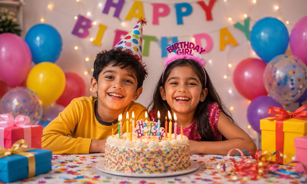 Birthday sibling captions image showing siblings celebrating birthday with cake Birthday sibling captions image showing siblings celebrating birthday with cake