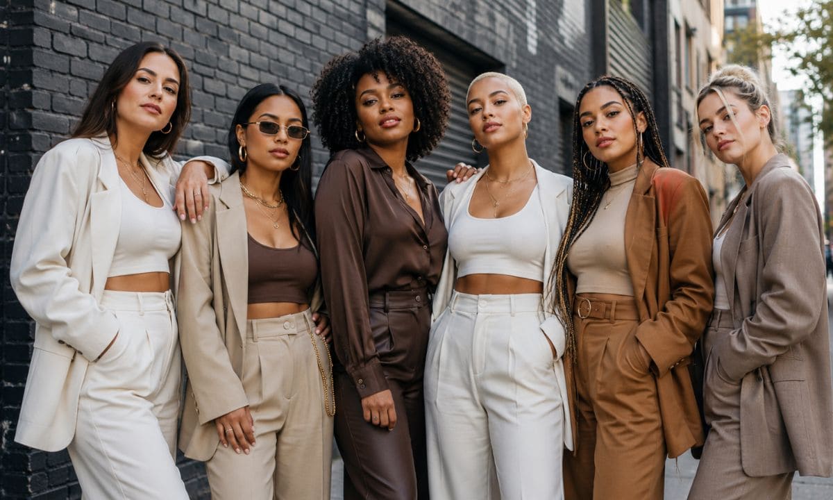 Girl gang baddie captions for Instagram with confident group photo