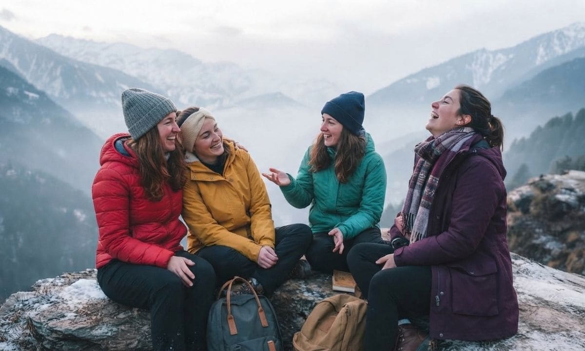 Manali Trip Captions with Friends