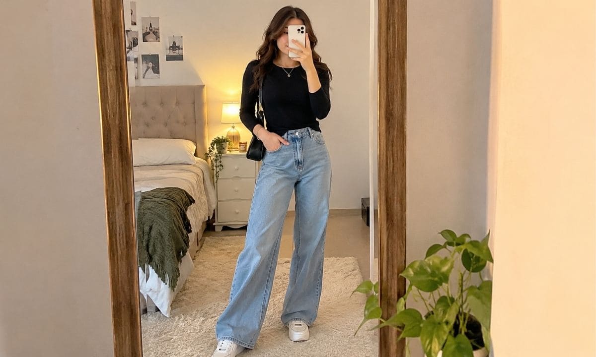 Mirror selfie captions for Instagram confident outfit photo