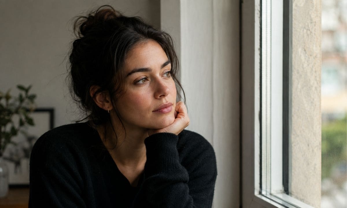 Personal growth captions for Instagram reflective portrait