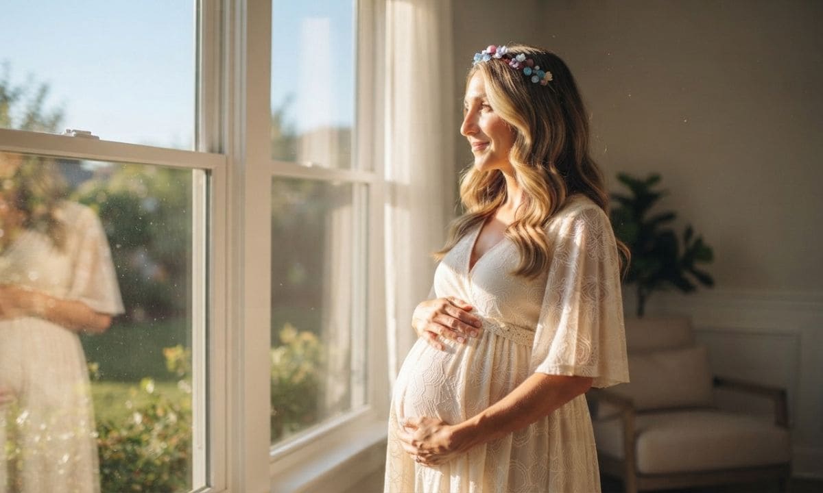 _Pregnancy journey photo near a sunlit window