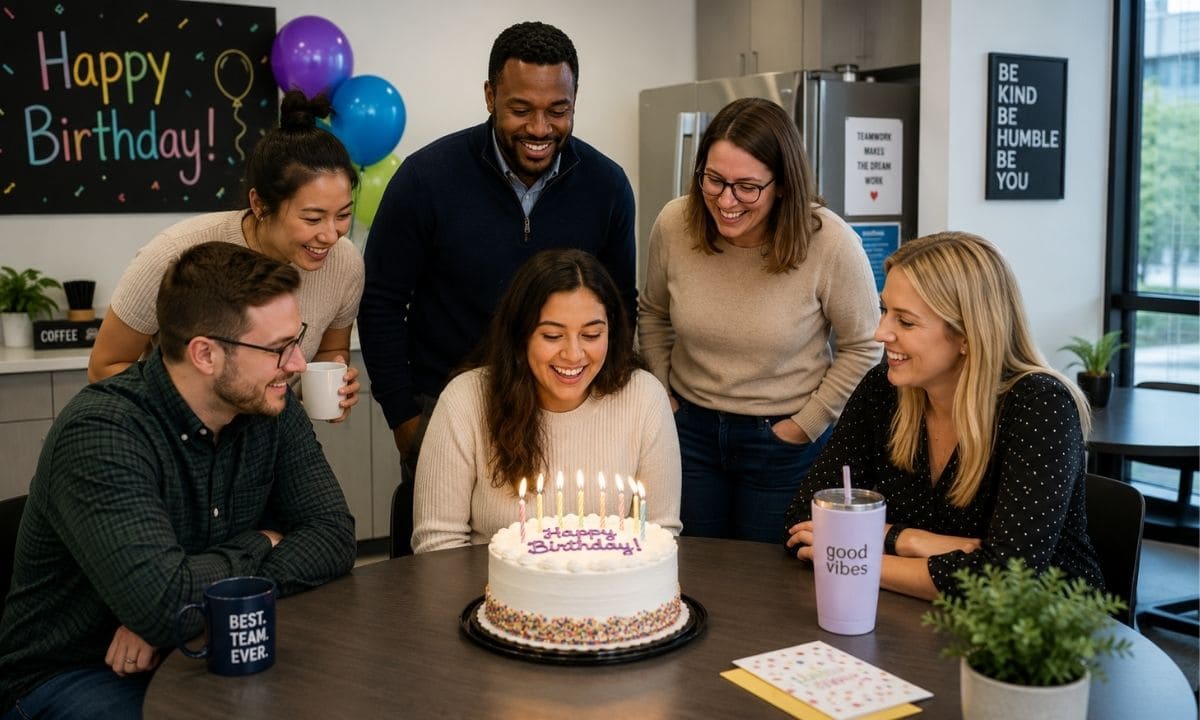 Professional birthday wishes for coworkers office photo