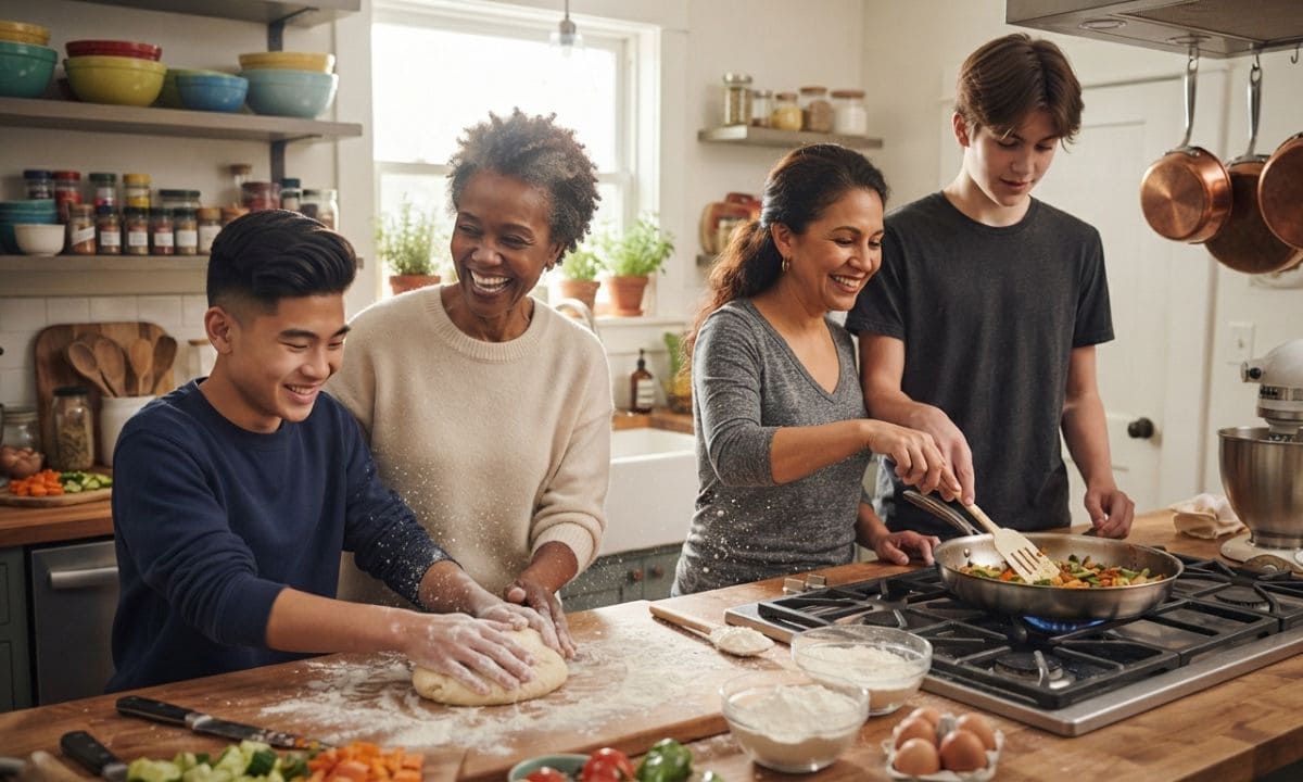 Real life mother son bond story cooking together