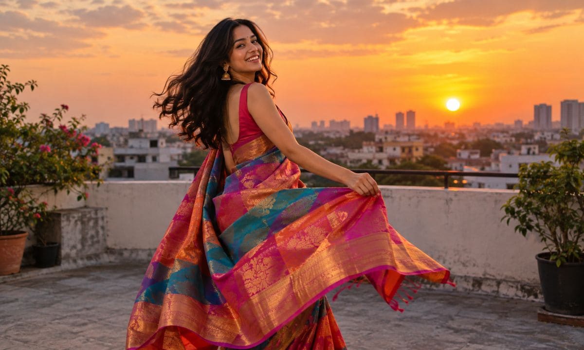 Saree Captions for Instagram in Marathi
