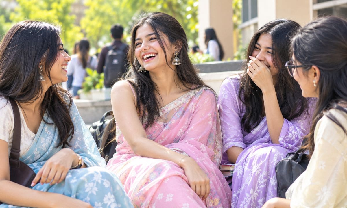 Saree Captions in Marathi for Girl