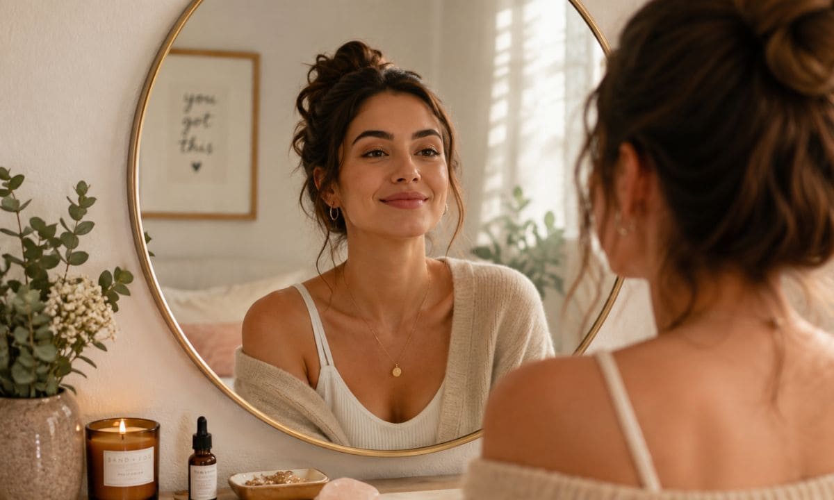 Self love baddie captions for Instagram with confident self-care photo