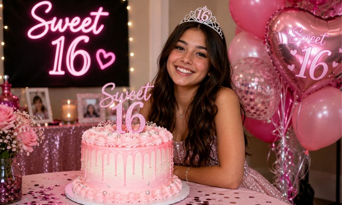 Sweet 16 birthday captions celebration photo