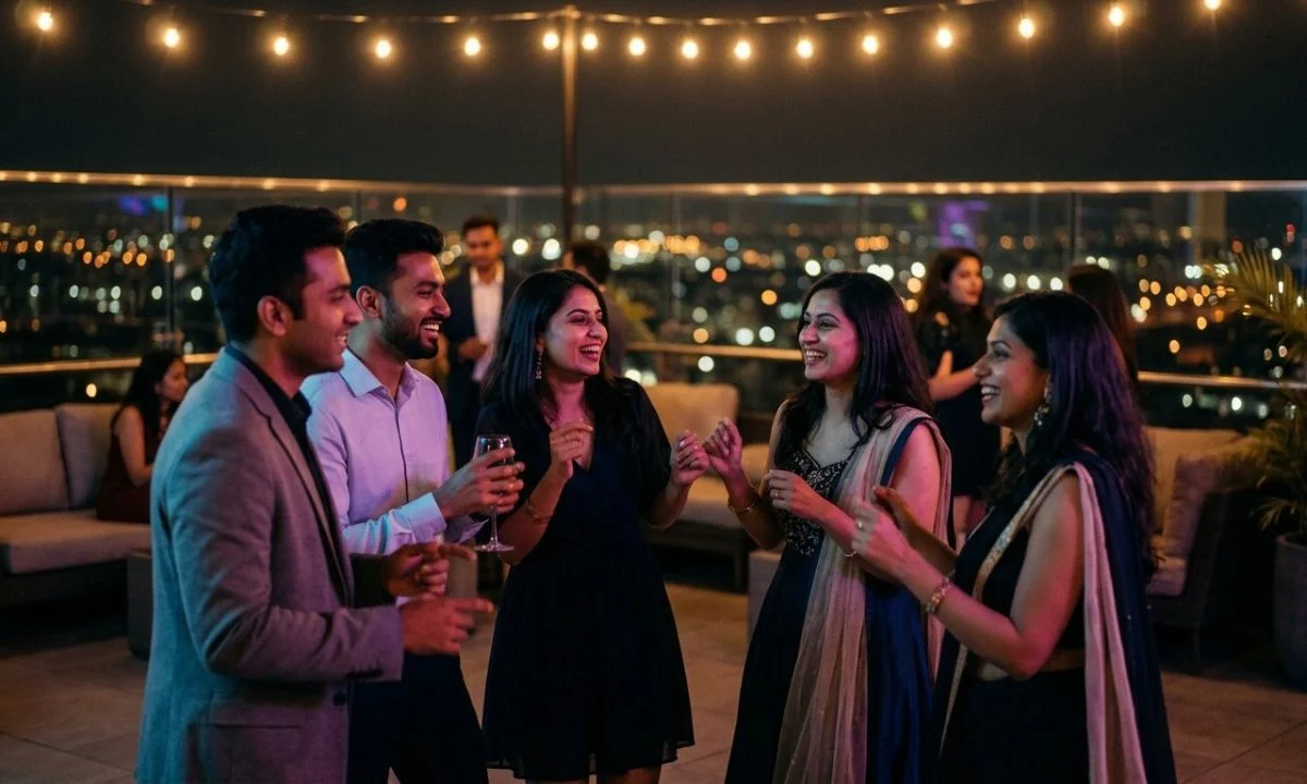 Party night captions for Instagram with friends dancing